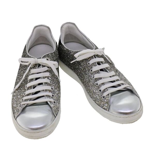 Pre Loved louis vuitton Women Silver Sneakers - Picture 2 of 8
